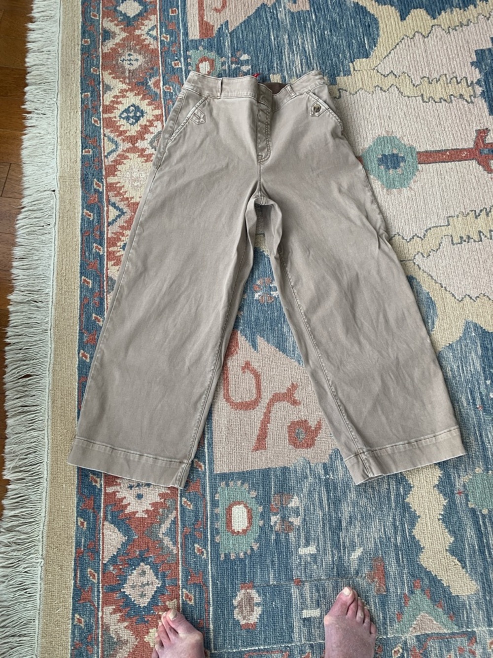 SPANX Straight Leg Pants in Tan